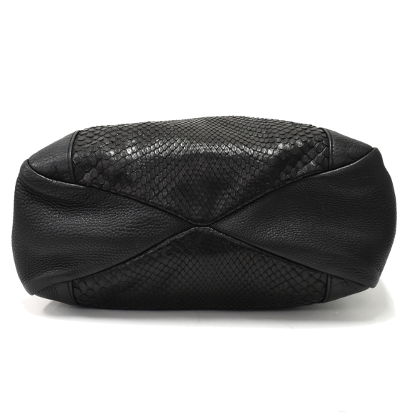 Gucci Python Horsebit Tote Bag Black - Picture 4 of 9